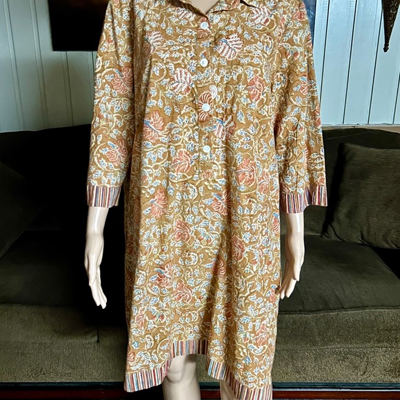 Marketplace • 1X-Large • Fall Colors • Brown/Beige • Embroidery • Floral • Dress - Picture 3 of 13